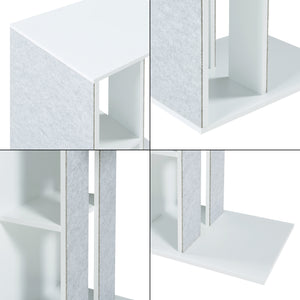 Sidobord med repyta Ljungby Vit [en.casa]