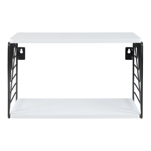 Vägghylla Moss 39x18x23 cm metall [en.casa] 