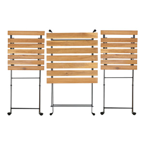 Caféset Bovino bord och 2 stolar akacia [casa.pro] 