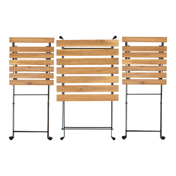 Caféset Bovino bord och 2 stolar akacia [casa.pro] 