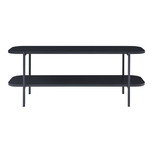 TV-bord Samnanger 120x40x45 cm Svart [en.casa]