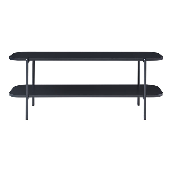 TV-bord Samnanger 120x40x45 cm Svart [en.casa]