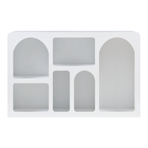 Sideboard Vågå med öppna fack 110x30x70 cm Vit [en.casa]