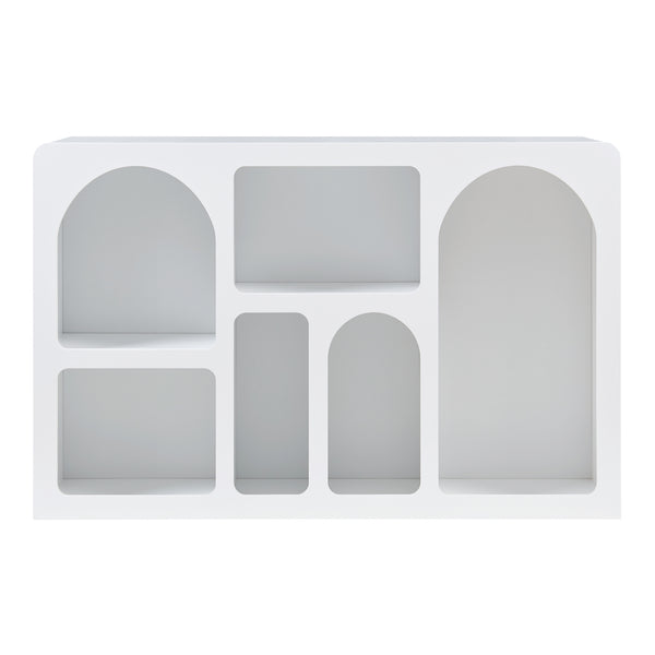 Sideboard Vågå med öppna fack 110x30x70 cm Vit [en.casa]