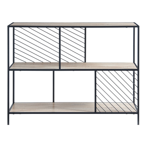 Konsolbord Övertorneå 100x30x75 cm Svart/Ek [en.casa]