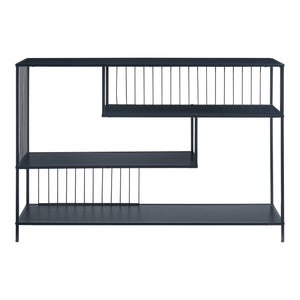 Konsolbord Oxelösund 120x33x80 cm Svart [en.casa]