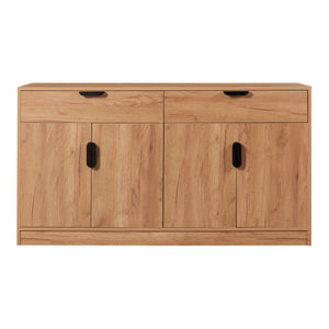 Sideboard Varkaus 75x140x40cm MDF ekutseende [en.casa]