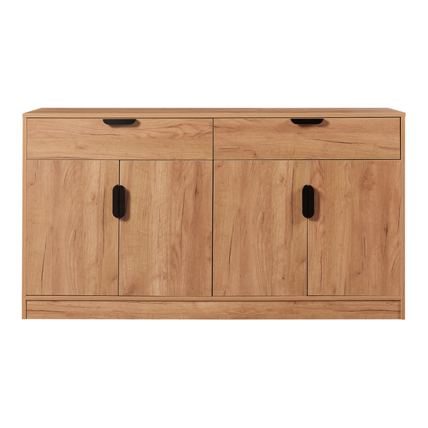 Sideboard Varkaus 75x140x40cm MDF ekutseende [en.casa]