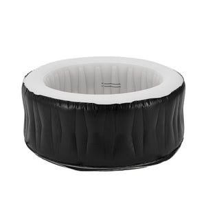 Uppblåsbart spabad Carbone Ø165x70 cm svart vit [pro.tec]