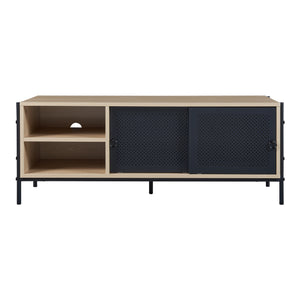 TV-bänk Tysnes 120x40x45 cm Eklook/Svart [en.casa]