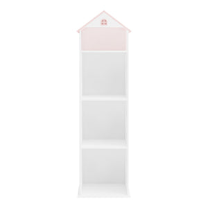 Barnhylla Vipsali 140x40x35 cm Vit/Rosa [en.casa]