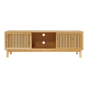 Tv-bänk Ypäjä 150x42x50 cm bambu [en.casa]