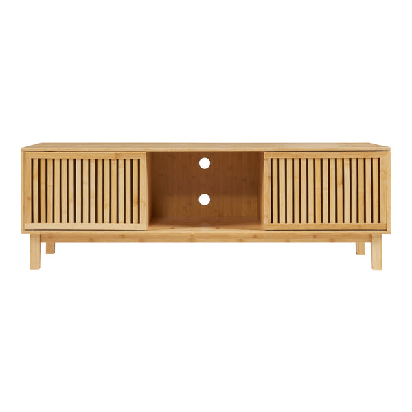 Tv-bänk Ypäjä 150x42x50 cm bambu [en.casa]
