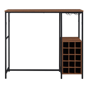 Barbord Trøndelag 120x40x105 cm med vinreol for 15 flasker [en.casa]