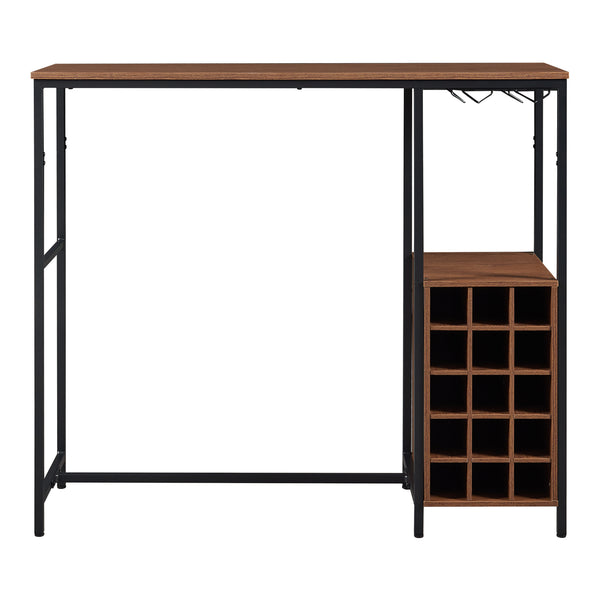 Barbord Trøndelag 120x40x105 cm med vinreol for 15 flasker [en.casa]