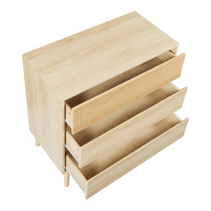 Byrå Landskrona 79,5x80x40 cm ekfärg [en.casa] 