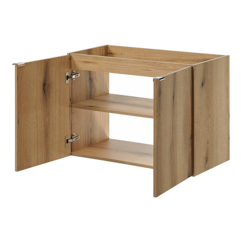 Måttskiss Tvättställ Skelbolu 80x57x39 cm med LED-spegel Eklook [en.casa]