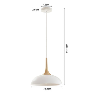 Taklampa Blairgowrie Metall Vit/Mässingsfärgad [lux.pro]