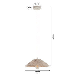 Taklampa Bridge Vit/Beige [lux.pro]
