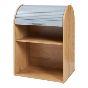 Rullgardinsskåp Kavlinge 80x60x40 cm Bambus/Grå [en.casa]