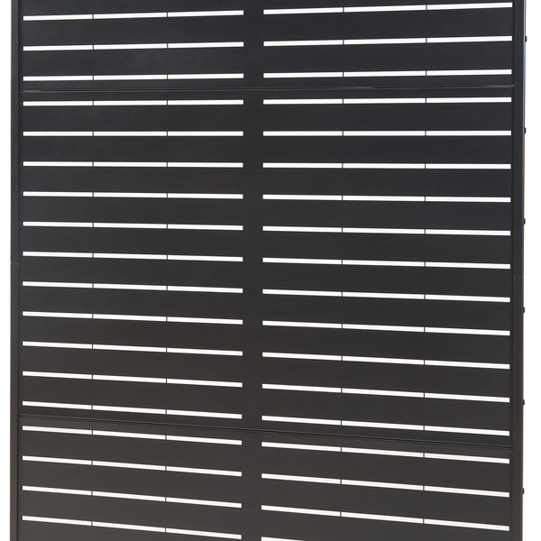 Inomhusavskiljare Trolu Stål 200x100x50 cm Svart [casa.pro]