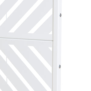Inomhusavskiljare Kekan Stål 200x100x50 cm Vit [casa.pro]
