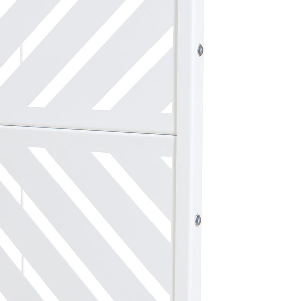 Inomhusavskiljare Kekan Stål 200x100x50 cm Vit [casa.pro]