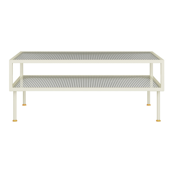 Soffbord Lindau 100x50x46 cm creme [en.casa] 