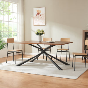 Bordstativ Havosanlurg stål 160x70x72 cm svart [en.casa]