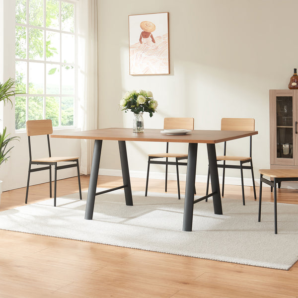 Bordställ 2-pack Hullem stål 72x70x10 cm svart [en.casa]
