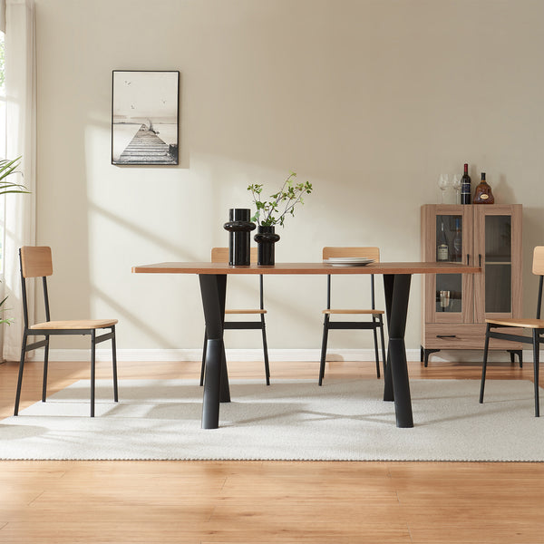 Bordstativ Klixjö 2-pack Stål 72x70x10 cm Svart [en.casa]