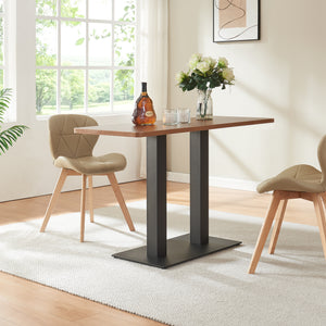 Bordstativ Vadejord stål 70x40x73 cm svart [en.casa]