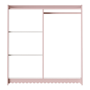 Barnklädhängare Vestnes 90x80x38 cm Cotton Candy/Vit [en.casa]