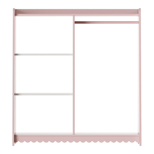 Barnklädhängare Vestnes 90x80x38 cm Cotton Candy/Vit [en.casa]