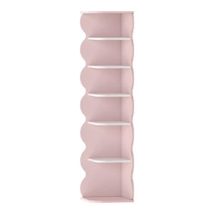 Barnhörnhylla Vestnes 108x27x27 cm Cotton Candy/Vit [en.casa]