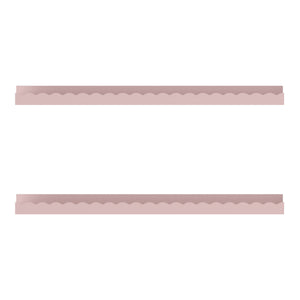 Barnväggshylla 2-pack Vestnes 60x10x5 cm Cotton Candy [en.casa]