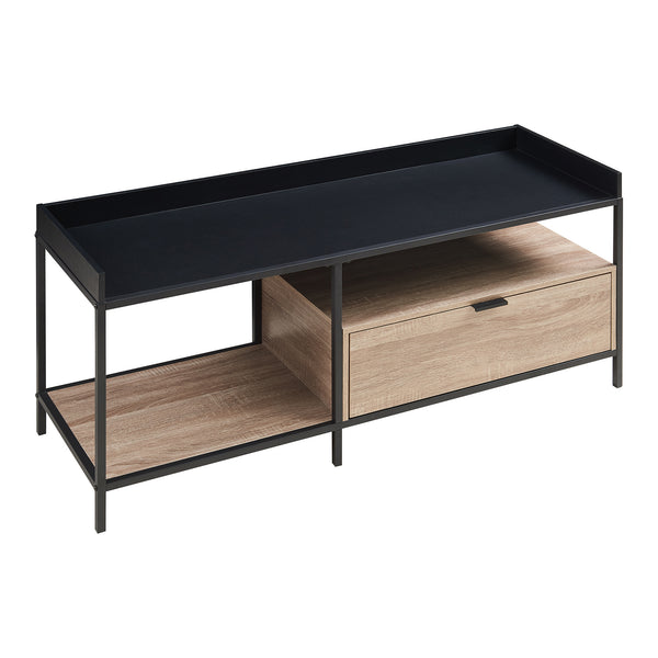 TV-bord Belana 120x40x54 cm Svart/Eklook [en.casa]