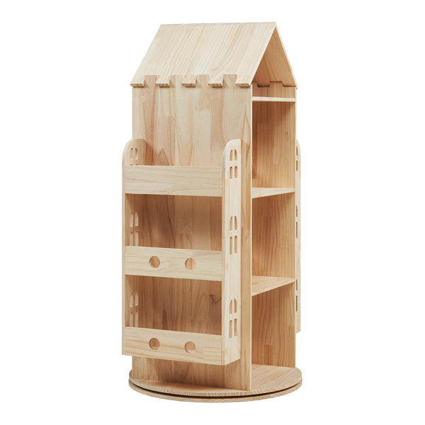 Roterbart barnhylla Sanköre 122x64x43 cm furu natur [en.casa]