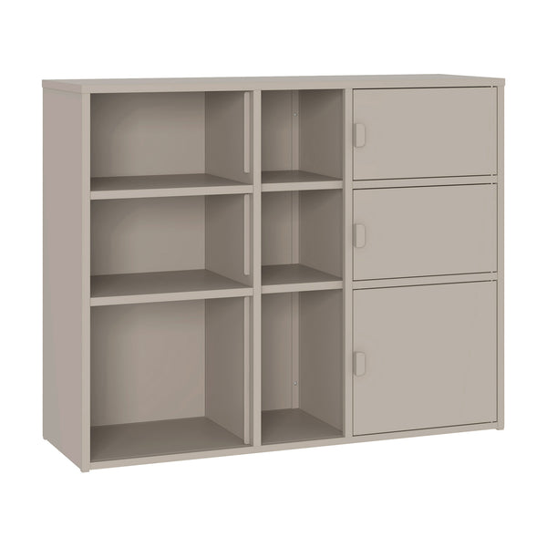 Arkivskåp Kliri Stål 100x32x81 cm Kamelfärgat [en.casa]