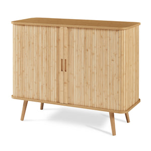 Sidobord Nordkapp 100x40x80 cm Bambus [en.casa]