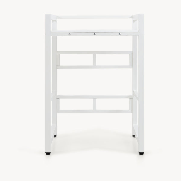 Tvättmaskinshylla Hängande 105x73x63 cm Vit [en.casa]