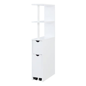 Nischhylla med utdragsrull Fadeskimma 113x19x45 cm Vit [en.casa]