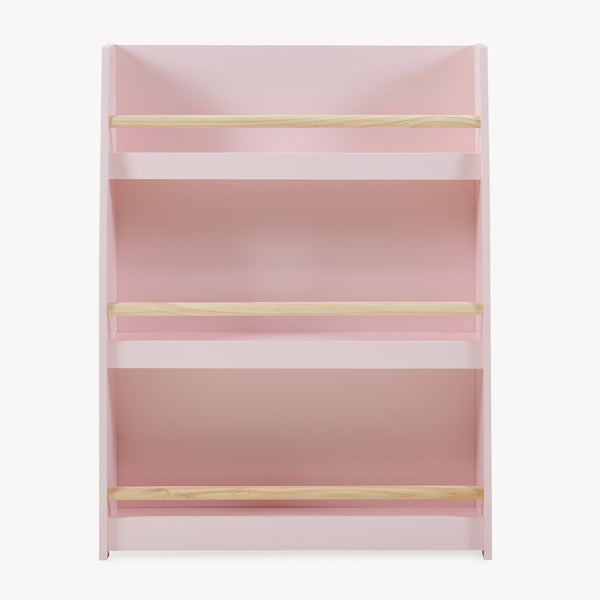 Barnbokhylla Virer 78x60x18 cm Rosa [en.casa]