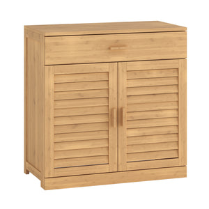 Skåp för skor Aarela 67x66x34 cm bambu [en.casa]