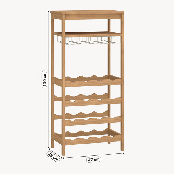 Vinhylla Fillby 100x47x29 cm Bambus Natur [en.casa]