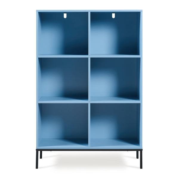 Bokhylla Colwyn 120x80x30 cm Blå [en.casa]