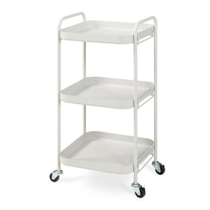Serveringsvagn Kelevn 67x33x31 cm stål grå [en.casa]