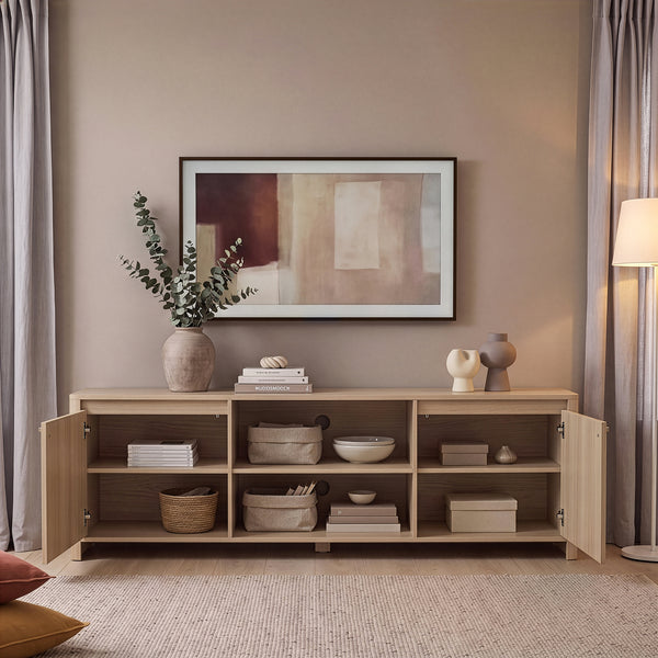 TV-bänk Takranmaa 150x40x50 cm eklook [en.casa]