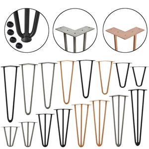 Spännben Hairpin leg set 4 [en.casa] välj modell