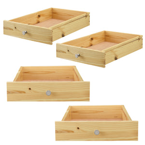 Låda till lastpallar med skenor standard 9,5x37,5x44,5cm [en.casa] välj modell